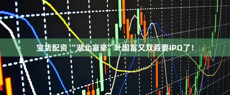 宝货配资 “湖北富豪”叶国富又双叒要IPO了！