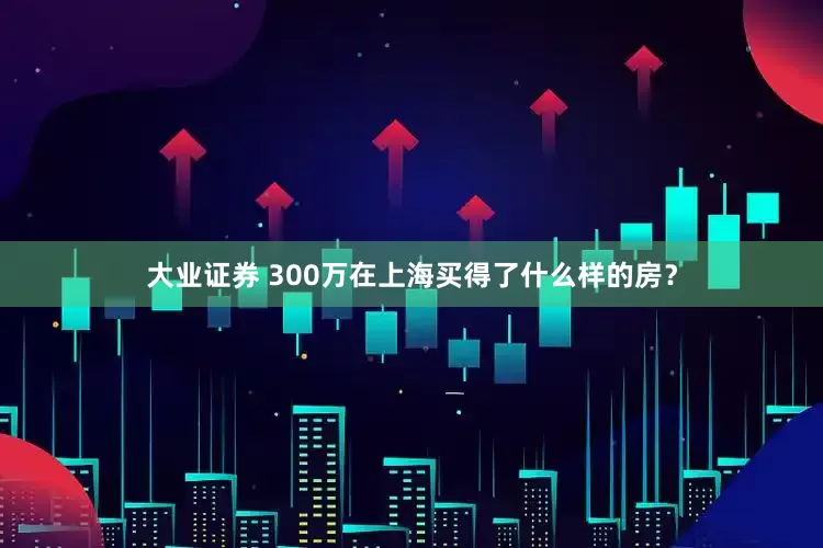 大业证券 300万在上海买得了什么样的房？